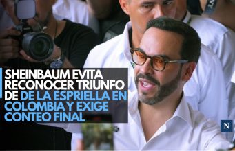 Sheinbaum evita reconocer triunfo de De la Espriella en Colombia y exige conteo final