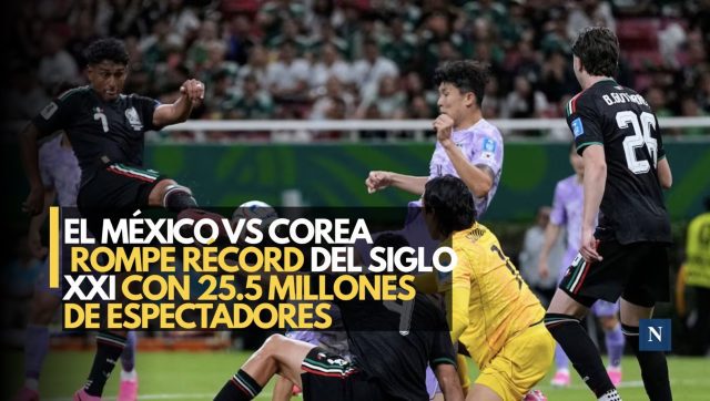 El México vs. Corea rompe récord televisivo del Siglo XXI con 25.5 millones de espectadores