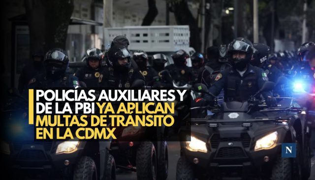 Policías auxiliares y de la PBI ya aplican multas de tránsito en la CDMX