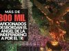 Más de 800 mil aficionados desbordan el Ángel de la Independencia por el Tri