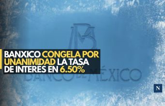 Banxico congela por unanimidad la tasa de interés en 6.50%