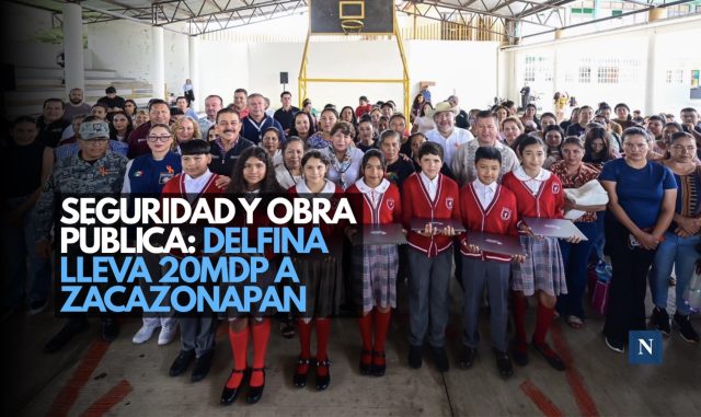 Seguridad y obra pública: Delfina lleva 20 mdp a Zacazonapan