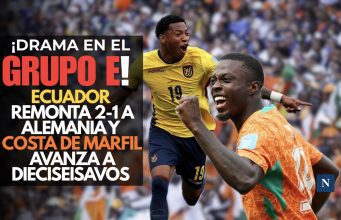 ¡Drama en el Grupo E! Ecuador remonta 2-1 a Alemania y Costa de Marfil avanza a dieciseisavos