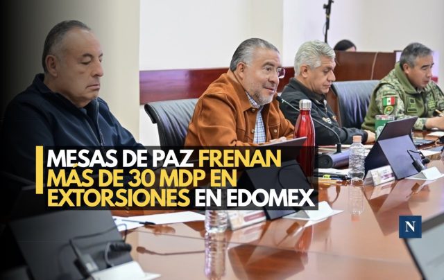 Mesas de Paz frenan más de 30 mdp en extorsiones en Edomex