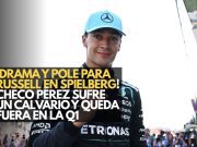 ¡Drama y pole para Russell en Spielberg! Checo Pérez sufre un calvario y queda fuera en la Q1