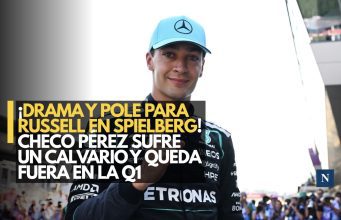 ¡Drama y pole para Russell en Spielberg! Checo Pérez sufre un calvario y queda fuera en la Q1