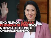 Keiko Fujimori gana la presidencia de Perú tras un dramático conteo con margen mínimo