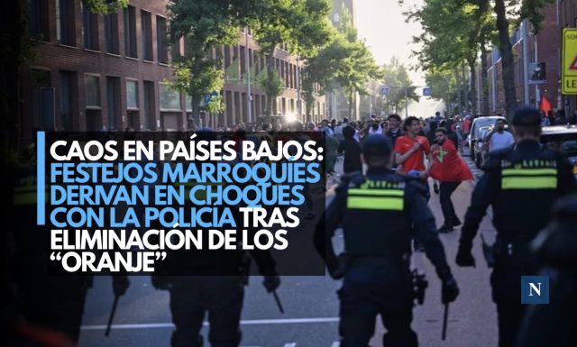 Caos en Países Bajos: Festejos marroquíes derivan en choques con la policía tras eliminación de los “Oranje”