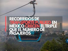 Recorridos de transporte público en México crecen el triple que el número de pasajeros