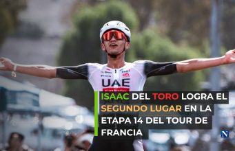 Isaac del Toro logra el segundo lugar en la Etapa 14 del Tour de Francia