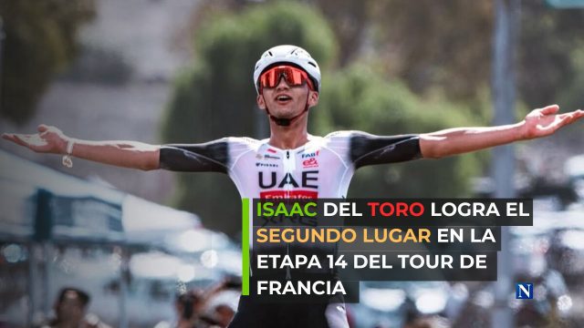 Isaac del Toro logra el segundo lugar en la Etapa 14 del Tour de Francia