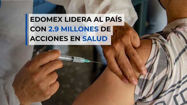 Edomex lidera al país con 2.9 millones de acciones en salud