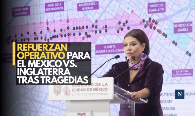 Refuerzan operativo para el México-Inglaterra tras tragedias