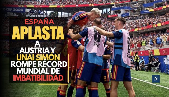España aplasta a Austria y Unai Simón rompe récord mundial de imbatibilidad