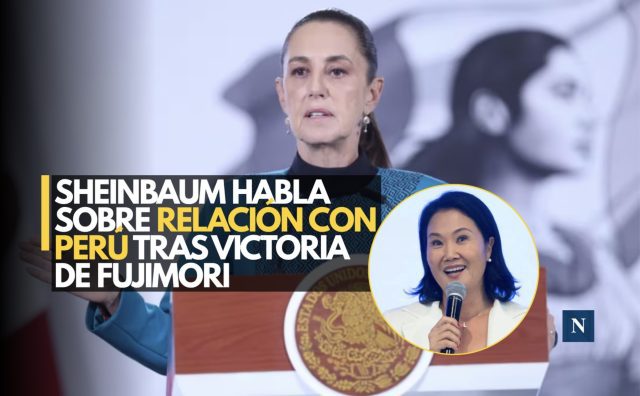 Sheinbaum habla sobre relación con Perú tras victoria de Fujimori