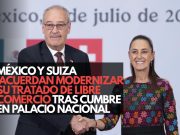 México y Suiza acuerdan modernizar su tratado de libre comercio tras cumbre en Palacio Nacional