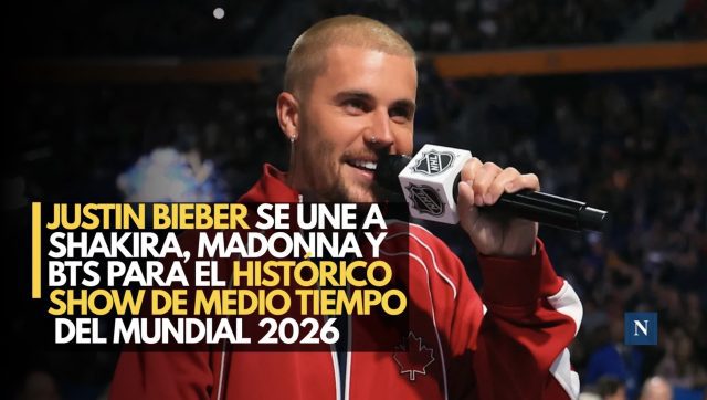 Justin Bieber se une a Shakira, Madonna y BTS para el histórico show de medio tiempo del Mundial 2026