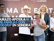 Durazo apoya a 16 mil familias con 200 mdp en Sonora