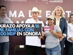 Durazo apoya a 16 mil familias con 200 mdp en Sonora