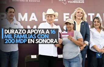 Durazo apoya a 16 mil familias con 200 mdp en Sonora