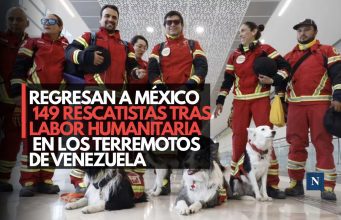 Regresan a México 149 rescatistas tras labor humanitaria en los terremotos de Venezuela