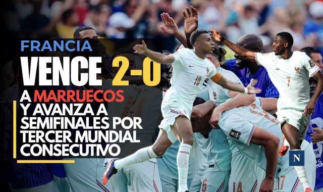 Francia vence 2-0 a Marruecos y avanza a Semifinales por tercer Mundial consecutivo