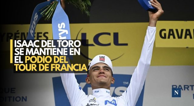 Isaac del Toro se mantiene en el podio del Tour de Francia