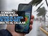 El Gobierno Federal alista sistema de alerta por huracanes directo al celular