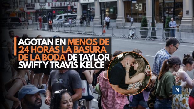 Agotan en menos de 24 horas la basura de la boda de Taylor Swift y Travis Kelce