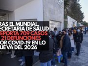 Tras el Mundial, Secretaría de Salud reporta 709 casos y 21 defunciones por COVID-19 en lo que va del 2026
