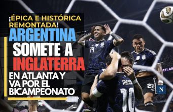 ¡Épica e histórica remontada!: Argentina somete a Inglaterra en Atlanta y va por el bicampeonato