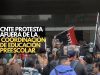 CNTE protesta afuera de la Coordinación de Educación Preescolar