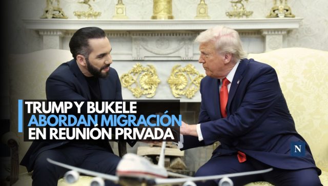 Trump y Bukele abordan migración en reunión privada