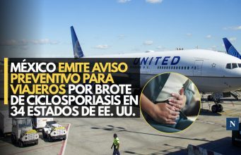 México emite aviso preventivo para viajeros por brote de ciclosporiasis en 34 estados de EE. UU.