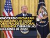 Demócratas rechazan acusaciones de Trump sobre fraude electoral e injerencia china en las elecciones de 2020