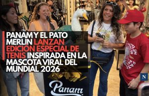 Panam y el Pato Merlín lanzan edición especial de tenis inspirada en la mascota viral del Mundial 2026