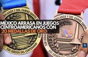 México arrasa en Juegos Centroamericanos con 20 medallas de oro