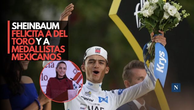 Sheinbaum felicita a Del Toro y a medallistas mexicanos