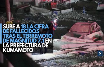Sube a 18 la cifra de fallecidos tras el terremoto de magnitud 7.1 en la prefectura de Kumamoto