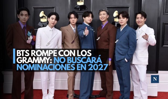 BTS rompe con los Grammy: no buscará nominaciones en 2027