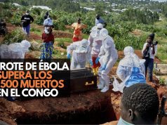 Brote de ébola supera los 1,500 muertos en el Congo