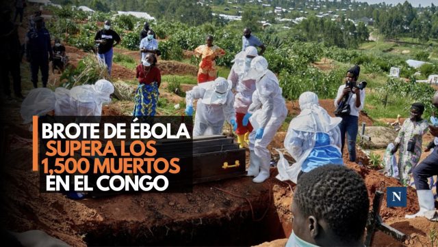 Brote de ébola supera los 1,500 muertos en el Congo