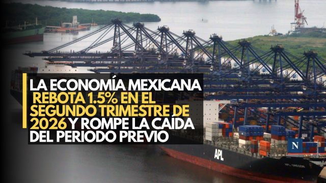 La economía mexicana rebota 1.5% en el segundo trimestre de 2026 y rompe la caída del periodo previo