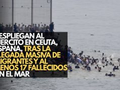 Despliegan al Ejército en Ceuta, España, tras la llegada masiva de migrantes y al menos 17 fallecidos en el mar