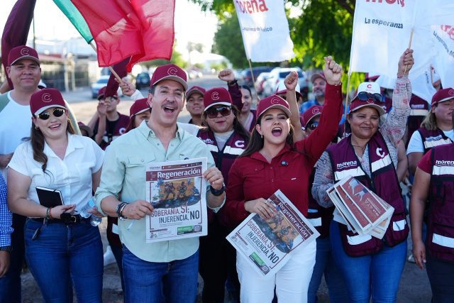 Celida López refuerza la Transformación con recorrido en Sonora
