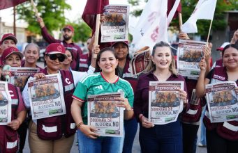 Vecinos de Tirocapes refrendan su confianza en Celida López y la Cuarta Transformación