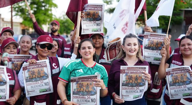 Vecinos de Tirocapes refrendan su confianza en Celida López y la Cuarta Transformación