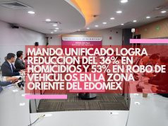 Mando Unificado logra reducción del 36% en homicidios y 53% en robo de vehículos en la Zona Oriente del Edomex