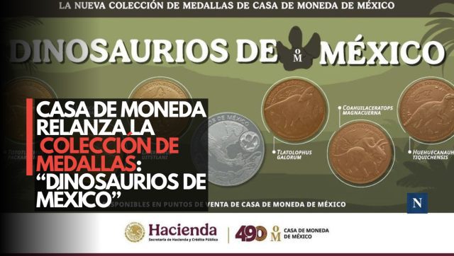 ROOOOW: Casa de Moneda relanza la colección de medallas “Dinosaurios de México”