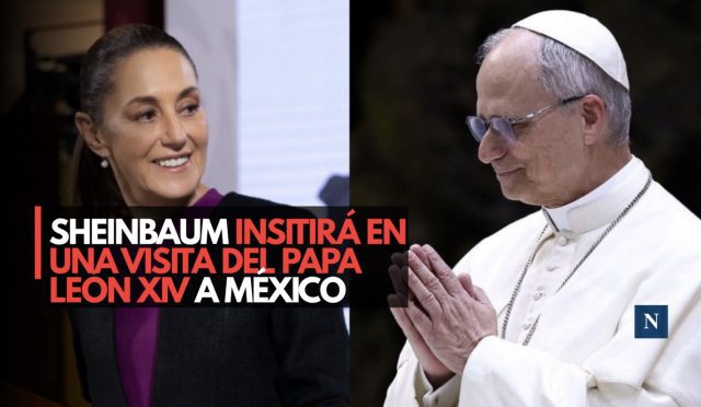 Sheinbaum insistirá en una visita del papa León XIV a México